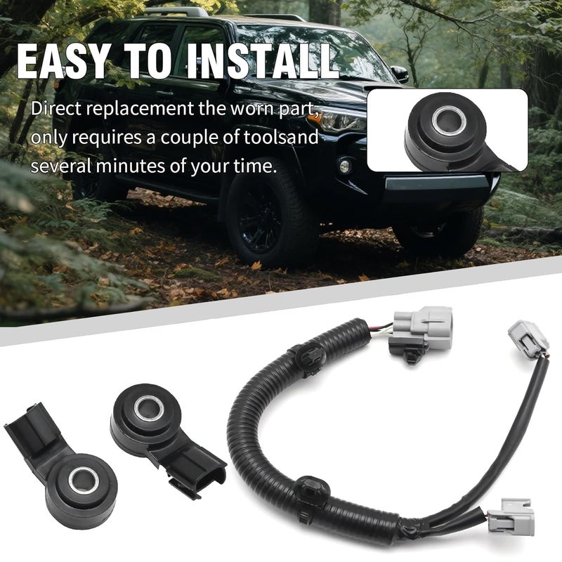 Newnessai حساس وكابل كسر الصوت 2 قطعة 82219-35020، بديل لـ 4Runner 2003-2017، Tacoma Tundra 2003-2015، FJ Cruiser 2007-2014 V6 4.0L، يحل محل 82219-0C010 - Image 5